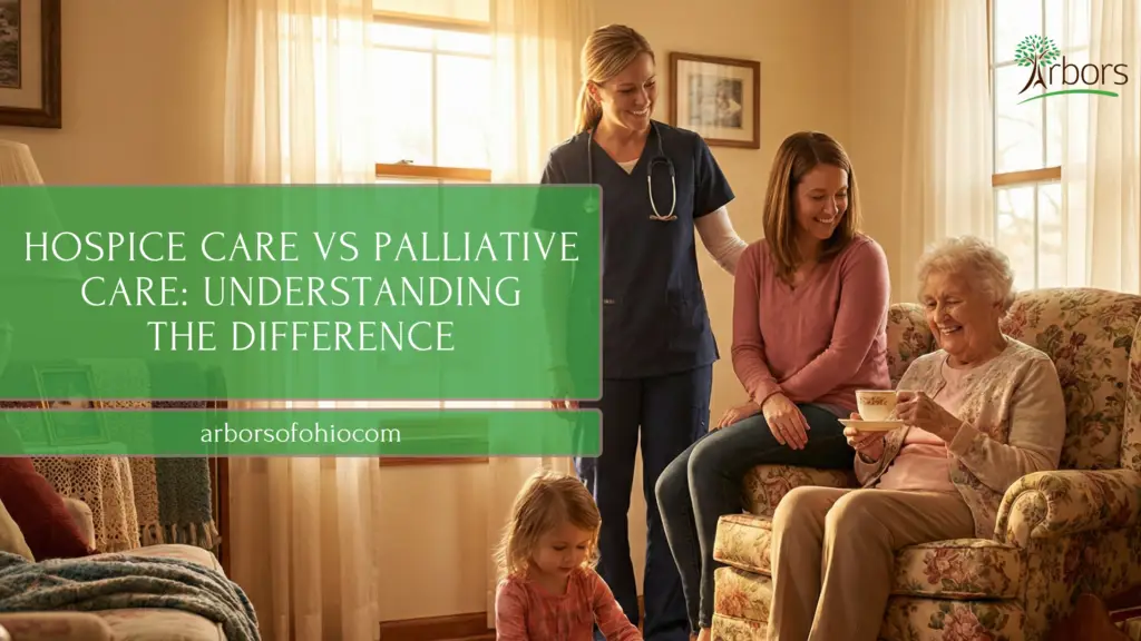 Hospice Care vs. Palliative Care Title Card